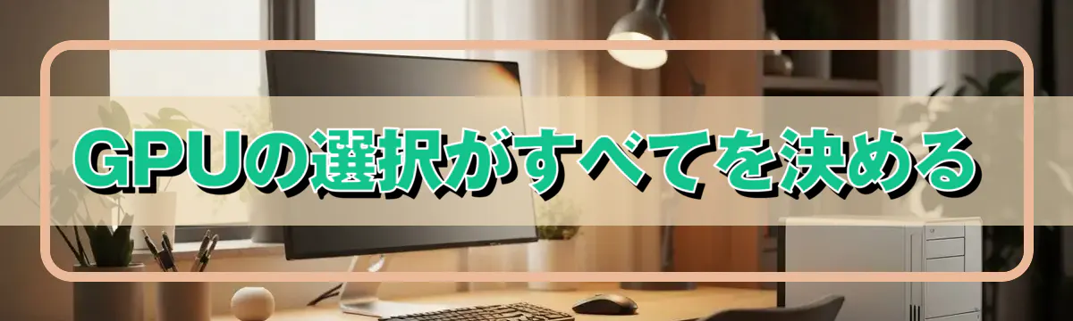 GPUの選択がすべてを決める
