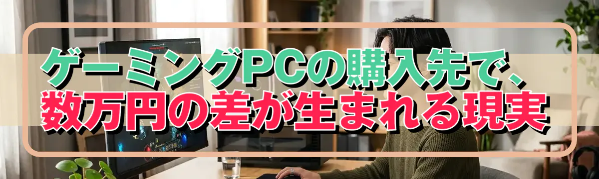 ゲーミングPCの購入先で、数万円の差が生まれる現実