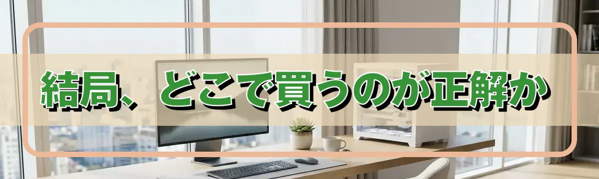結局、どこで買うのが正解か