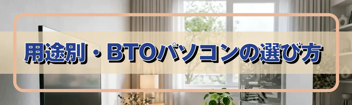 用途別・BTOパソコンの選び方