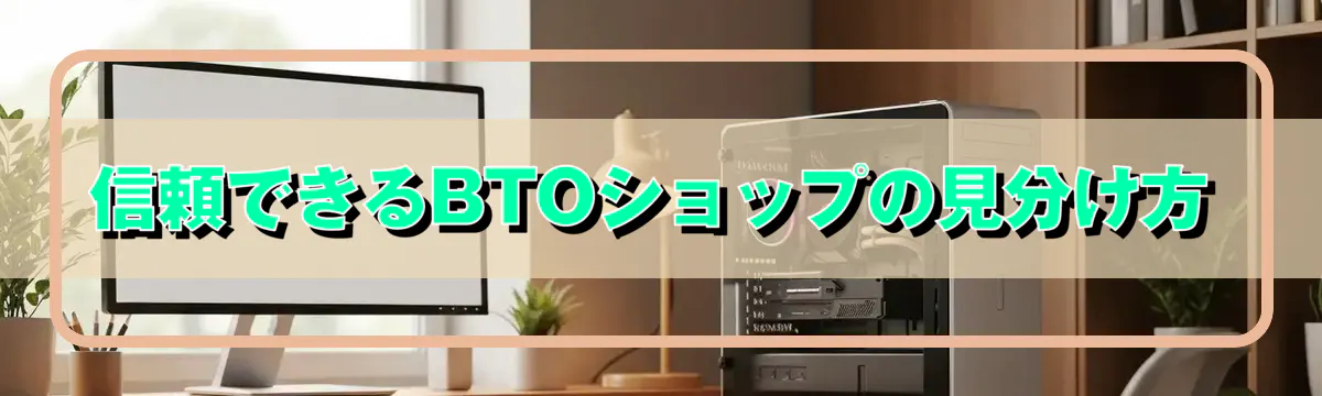 信頼できるBTOショップの見分け方