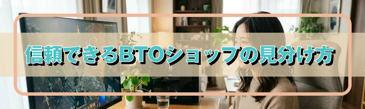 信頼できるBTOショップの見分け方