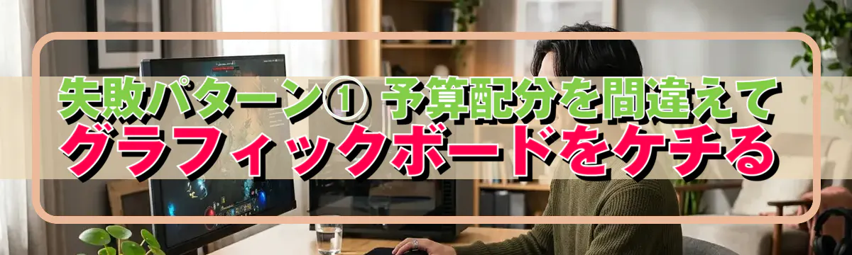 失敗パターン① 予算配分を間違えてグラフィックボードをケチる